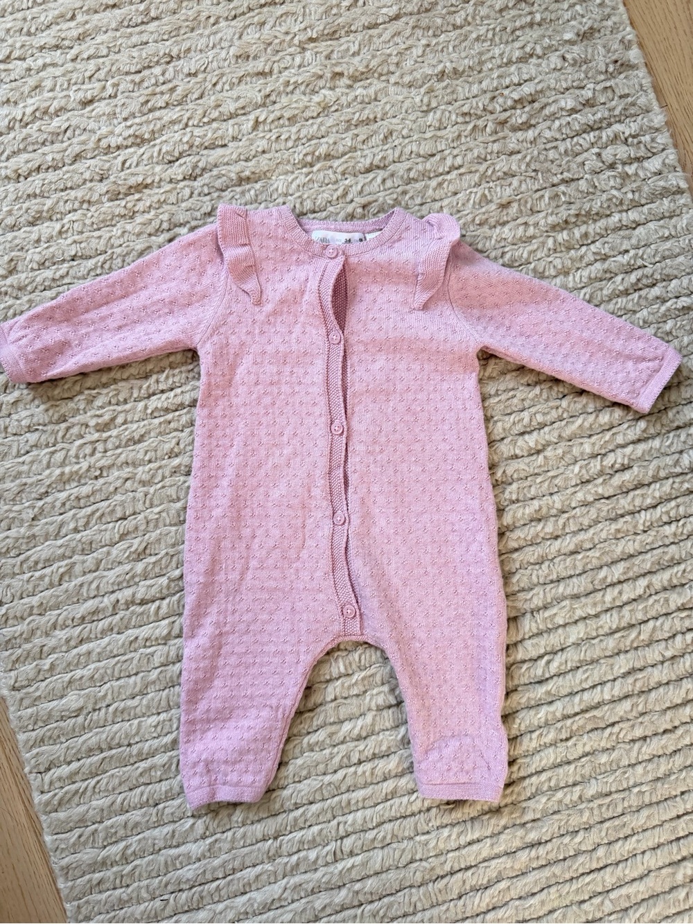 Zara Knit Baby One-Piece Romper